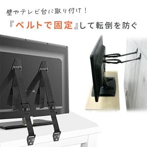 お盆も出荷中 テレビ転倒防止 ベルト バンド ...の詳細画像2