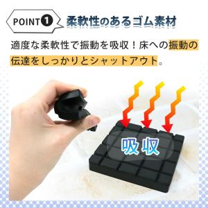 防振マット 4枚セット エアコン室外機 防振ゴ...の詳細画像3