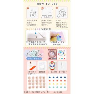 乳歯ケース 乳歯入れ 飾れる 記念 シール付き...の詳細画像4