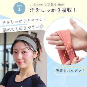 汗止め ヘアバンド 3本セット ヘッドバンド ...の詳細画像2