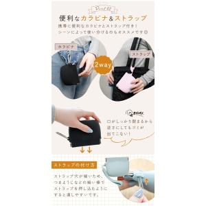 携帯 ゴミ箱 カラビナ付き シリコン ゴミ入れ...の詳細画像2