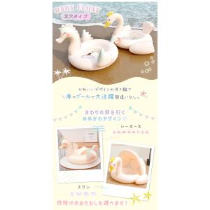 浮き輪 子供 ベビー うきわ 取っ手付き 足入...の詳細画像1