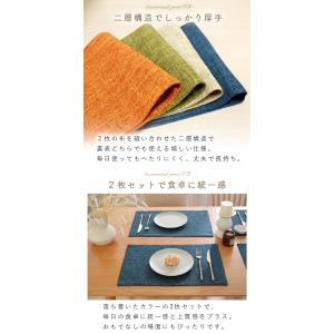 北欧風 ランチョンマット 2枚セット おしゃれ...の詳細画像2