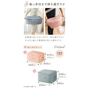 布団圧縮袋 掃除機不要 繰り返し使える 2タイ...の詳細画像4