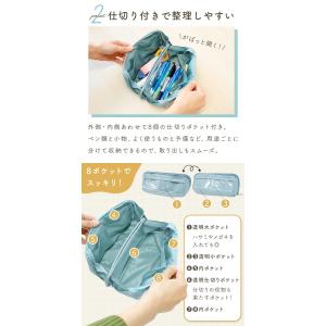 【処分セール】大容量 ペンケース 筆箱 自立 ...の詳細画像2