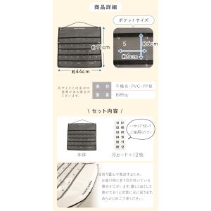 お薬カレンダー ポケット 1ヶ月 壁掛け 投薬...の詳細画像4