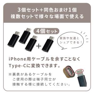 お盆も出荷中 タイプc 変換アダプタ 3+1本...の詳細画像4