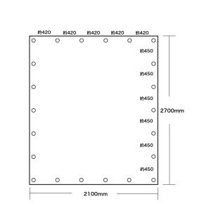 トラックシート ブラック 2号 2.1m×2....の詳細画像3