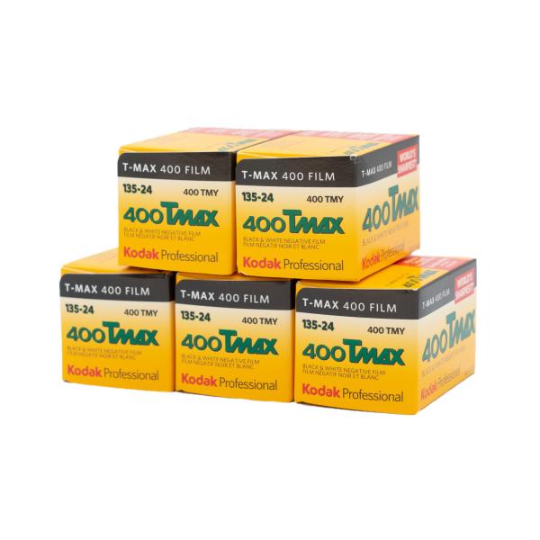 Kodak 黒白ネガフィルム T-MAX 400 35mm 24枚撮 5本セット
