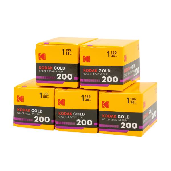Eastman Kodak カラーネガフィルム GOLD 200 35mm 36枚撮 5本セット
