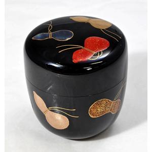 茶道具 なつめ お薄器 大棗 折撓一閑塗 梅月棗 淡々斎好写し
