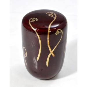 2.2中棗 黒 六瓢（切合口） 中村孝也作 : 山中塗 嘉匠菴 大尾嘉漆器