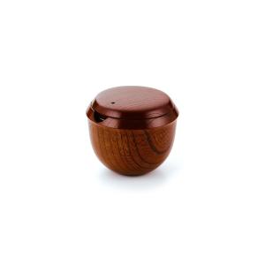 2.2中棗 黒 六瓢（切合口） 中村孝也作 : 山中塗 嘉匠菴 大尾嘉漆器