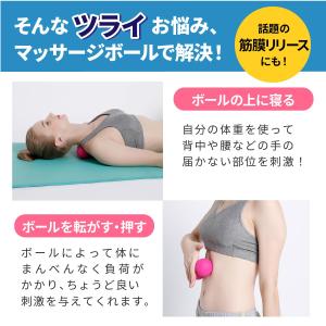 マッサージボール 筋膜リリース ピーナッツ ス...の詳細画像3