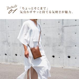 スマホショルダー レディース スマホポーチ 革...の詳細画像2