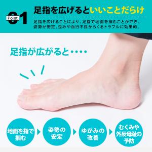 足指サポーター 足指 広げる グッズ 足指パッ...の詳細画像3