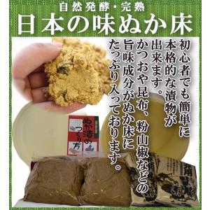 ぬか床　自然発酵ぬか床セット2.4kg  富士山の伏流水・地元の米ぬか使用