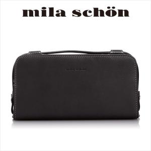 mila schon ミラショーン 牛革 Wファスナーセカンドバッグ 299202 送料無料・代引き手数料無料