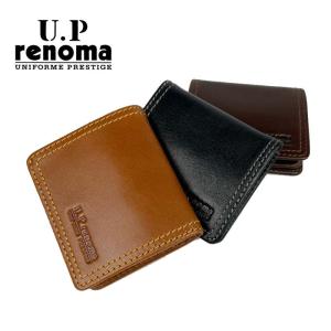 U.P renoma ユーピーレノマ  本革　ボックス型小銭入れ コインケース BOX型 サイフ メンズ 61R657｜ookawabag