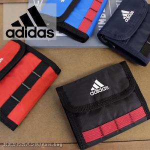 アディダス adidas ストラップ付きマジックテープ開閉二つ折り財布 ２つ折り財布 ブレス 63472メール便配送商品｜ookawabag