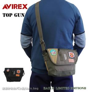 アビレックス アヴィレックス AVIREX ミニ メッセンジャーバッグ ショルダーバッグ EAGLE LIMITED EDITION TOPGUN トップガン AVX3520J｜ookawabag