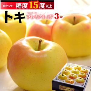 トキりんご プレミアム 15° (約3kg) 青森産 特選 贈答用 ギフト トキ とき りんご リンゴ 林檎 apple 糖度15度以上 ときリンゴ トキリンゴ フルーツ 果物 爆買