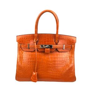 エルメス HERMES バーキン30 T刻印 ポロサス パンデピス シルバー金具 ハンドバッグ レディース 中古｜ookura7815