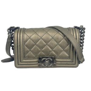 シャネル CHANEL ボーイシャネル20 ゴールド ゴールド金具 カーフスキン ショルダーバッグ レディース 中古｜ookura7815