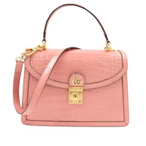 グッチ GUCCI オフィディア スモールトップハンド 651055 ピンク ショルダーバッグ レデ...