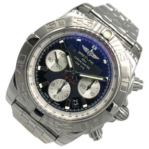 ブライトリング BREITLING クロノマット44 AB0110 ブラック SS 腕時計 メンズ 中古