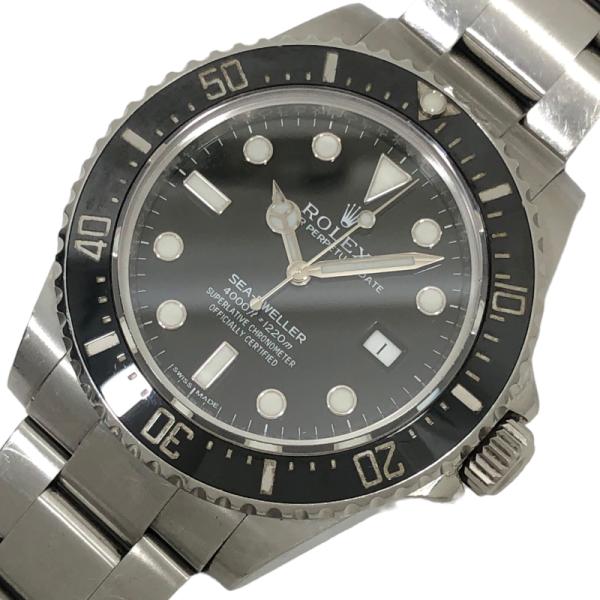 ロレックス ROLEX シードゥエラー ランダムシリアル 116600 ブラック文字盤 SS 腕時計...