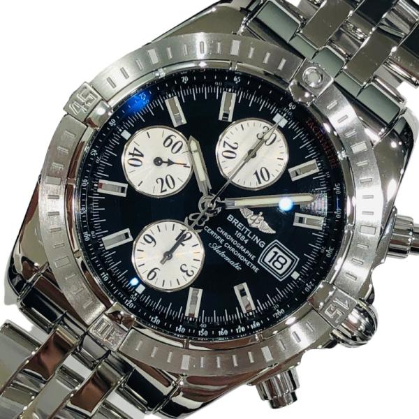 ブライトリング BREITLING クロノマットエボリューション A156B19PA ブラック SS...