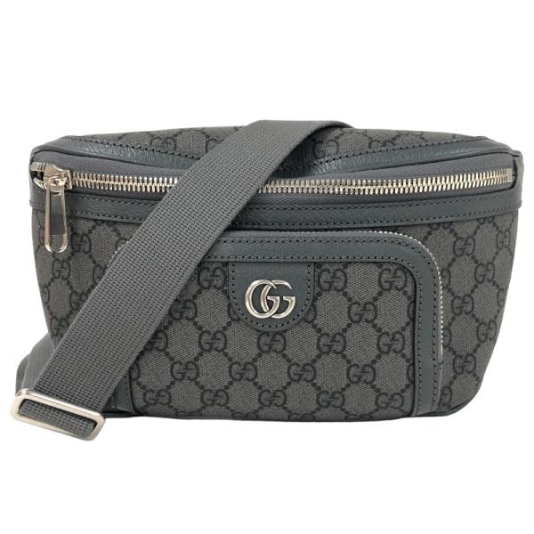 グッチ GUCCI オフィディアベルトバック 733868 グレー GGスプリーム ウエストバッグ ...