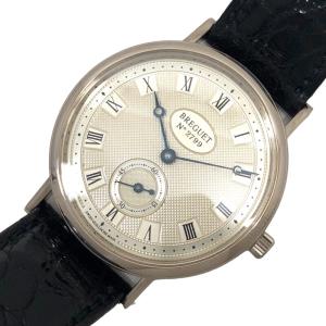 ブレゲ Breguet クラシック 3910BB/15/286 シルバー k18WG/革ベルト 腕時...