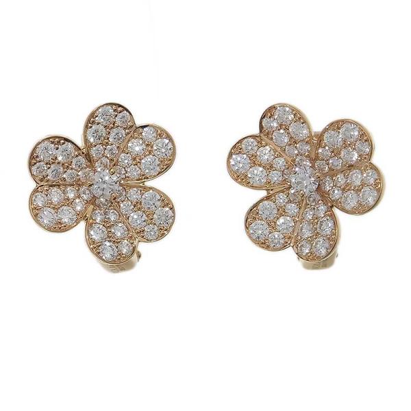 ヴァンクリーフ＆アーペル Van Cleef &amp; Arpels フルヴォル ダイヤモンド イヤリング...