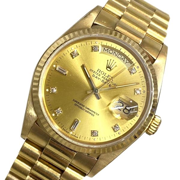 ロレックス ROLEX デイデイト R番 10Pダイヤ 18038A ゴールド K18PG 腕時計 ...