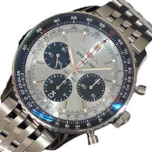 ブライトリング BREITLING ナビタイマーB01　クロノグラフ　43 AB0138 ブルー ス...