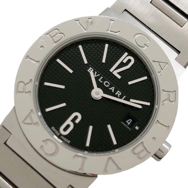 ブルガリ BVLGARI ブルガリブルガリ BB26SS ブラック ステンレススチール 腕時計 レデ...