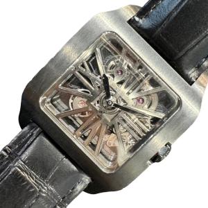 カルティエ Cartier サントス デュモン スケルトンXL W2020052 チタン 腕時計 メンズ 中古｜ookura7815