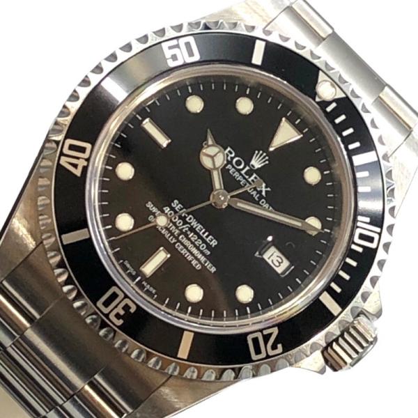 ロレックス ROLEX シードゥエラー 16600 ブラック ステンレススチール SS 腕時計 メン...