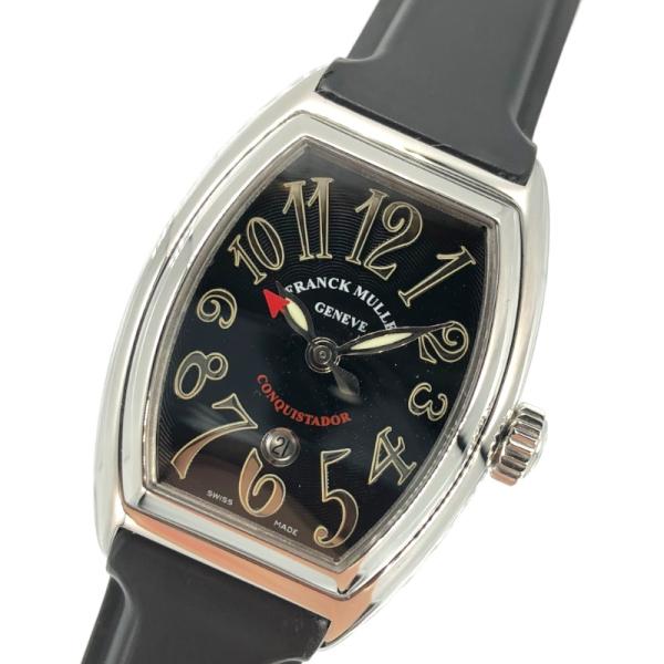 フランク・ミュラー FRANCK MULLER コンキスタドール 8002LSC ブラック×シルバー...