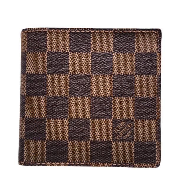 ルイ・ヴィトン LOUIS VUITTON ポルトフォイユ・マルコ N61675 エベヌ ダミエキャ...