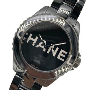 シャネル CHANEL J12 ウォンテッド ドゥ シャネル H7418 ブラック セラミック 腕時計 メンズ 中古｜ookura7815