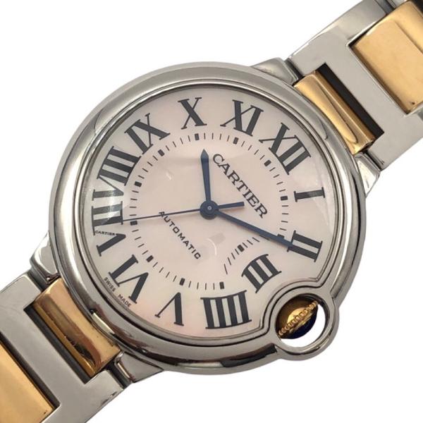 カルティエ Cartier バロンブルー ドゥカルティエ W6920033 ピンクシェル PG/SS...