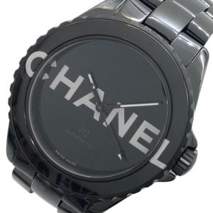 CHANEL シャネル H5697 J12 黒セラミック デイト 自動巻き メンズ 良品  