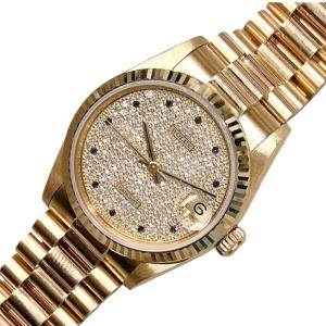 ディオール ミニラディドゥ CD040151 クオーツ イエローゴールド  