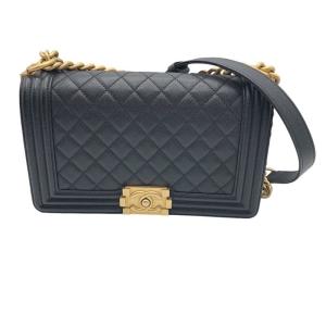 CHANEL シャネル ボーイシャネル スモール ブランドオフ レザー  