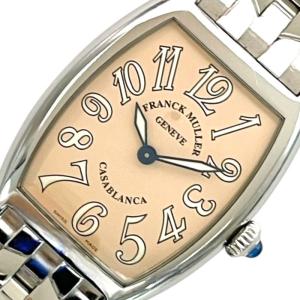 フランクミュラー カサブランカ サーモンピンク 1750CASA 手巻き ステンレススティール レディース FRANCK MULLER 【中古】 【時計】 フランクミュラー カサブランカ サーモンピンク 1750CASA 手巻き