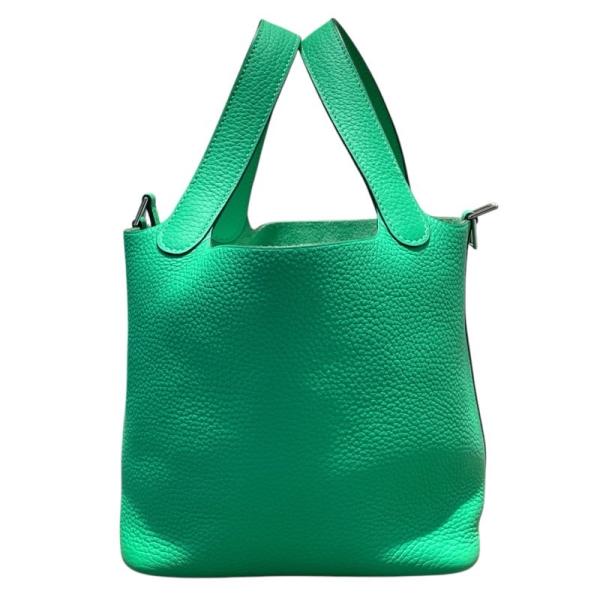 エルメス HERMES ピコタンロックPM U刻 ヴェールコミック　SV金具 トリヨン ハンドバッグ...