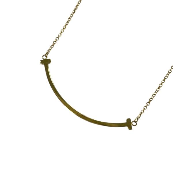 ティファニー TIFFANY＆CO Tスマイルネックレススモール ゴールド Au750 ジュエリー ...